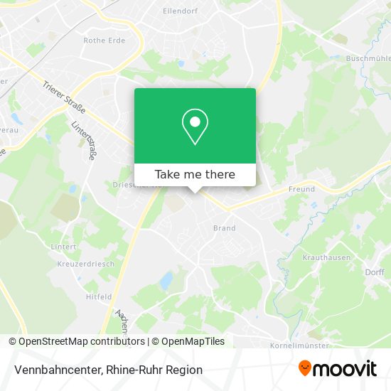 Vennbahncenter map