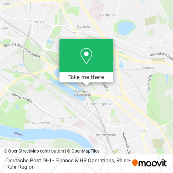 Deutsche Post DHL- Finance & HR Operations map