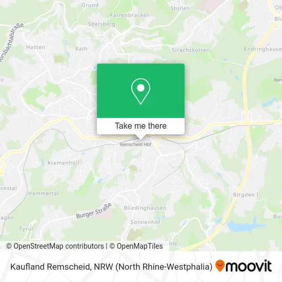 Kaufland Remscheid map