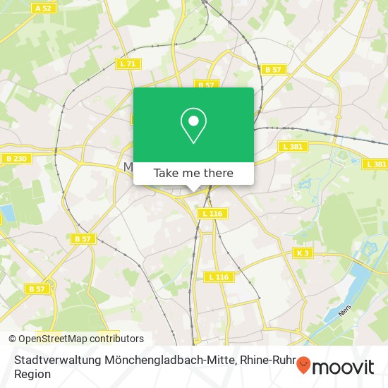 Stadtverwaltung Mönchengladbach-Mitte map