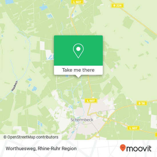 Worthuesweg map