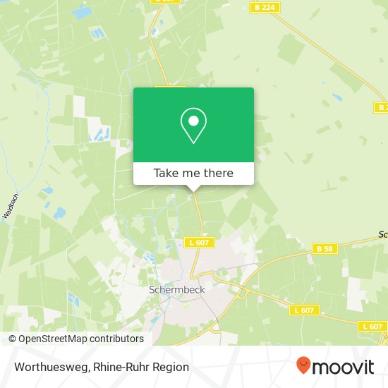 Worthuesweg map