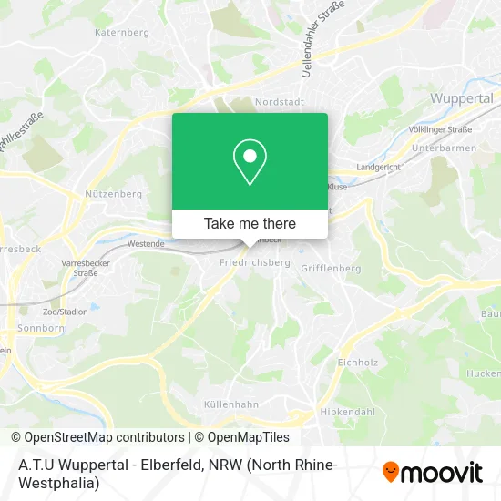 Карта A.T.U Wuppertal - Elberfeld