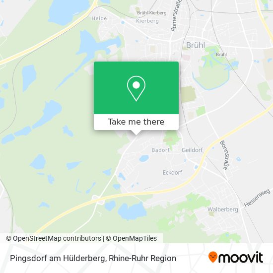 Pingsdorf am Hülderberg map