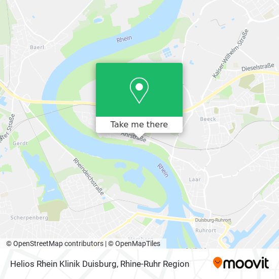 Helios Rhein Klinik Duisburg map