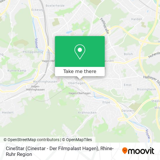 Карта CineStar (Cinestar - Der Filmpalast Hagen)