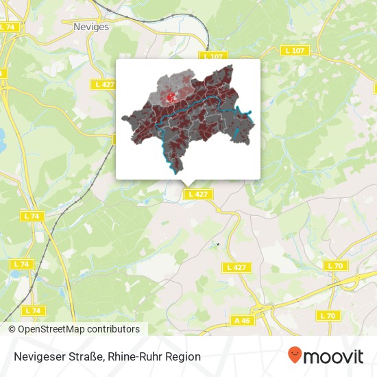 Nevigeser Straße map