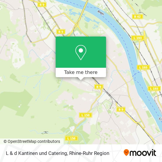 L & d Kantinen und Catering map