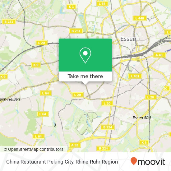 China Restaurant Peking City map