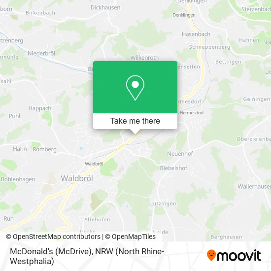 McDonald's (McDrive) map