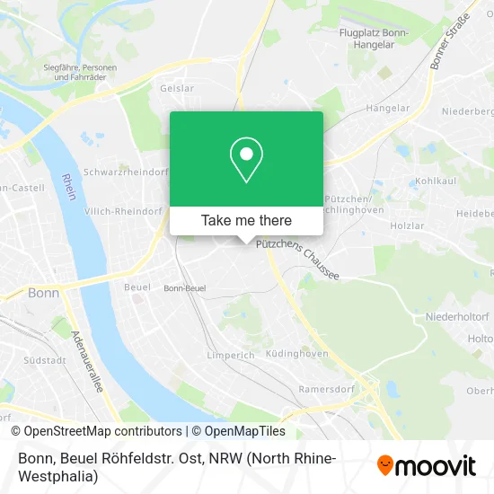Карта Bonn, Beuel Röhfeldstr. Ost