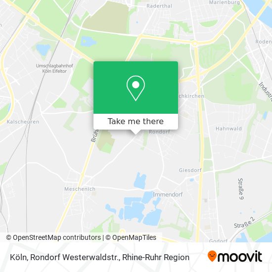 Köln, Rondorf Westerwaldstr. map