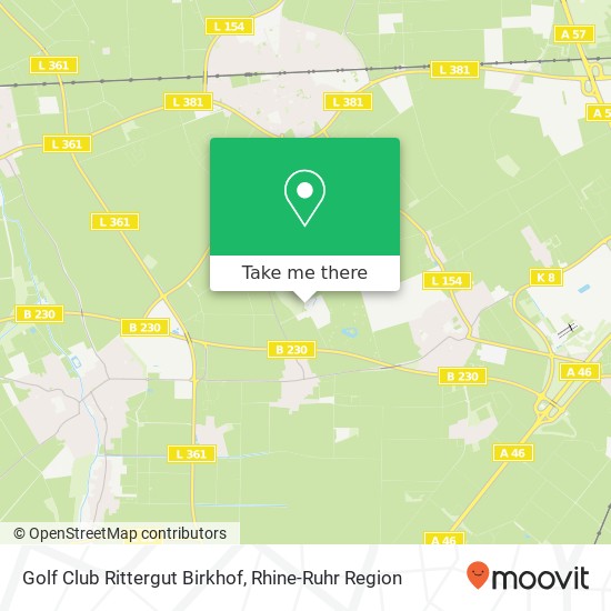 Golf Club Rittergut Birkhof map