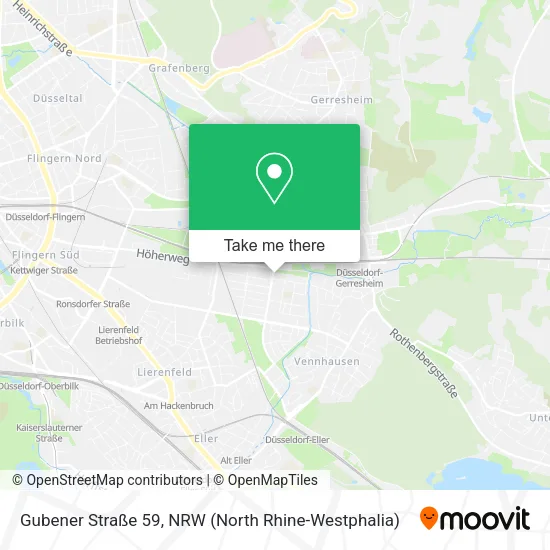 Gubener Straße 59 map