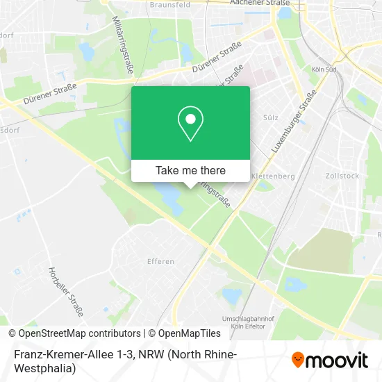 Карта Franz-Kremer-Allee 1-3