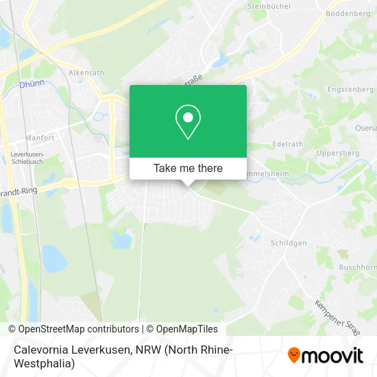 Карта Calevornia Leverkusen