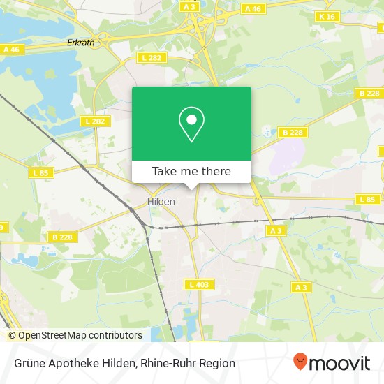 Grüne Apotheke Hilden map