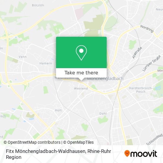 Fitx Mönchengladbach-Waldhausen map