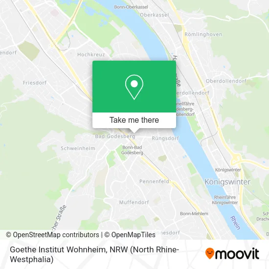 Карта Goethe Institut Wohnheim