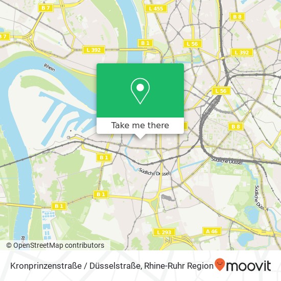 Kronprinzenstraße / Düsselstraße map