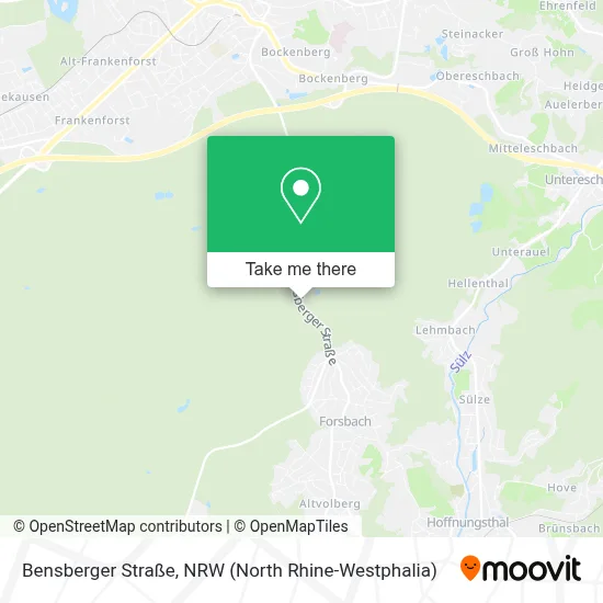Bensberger Straße map