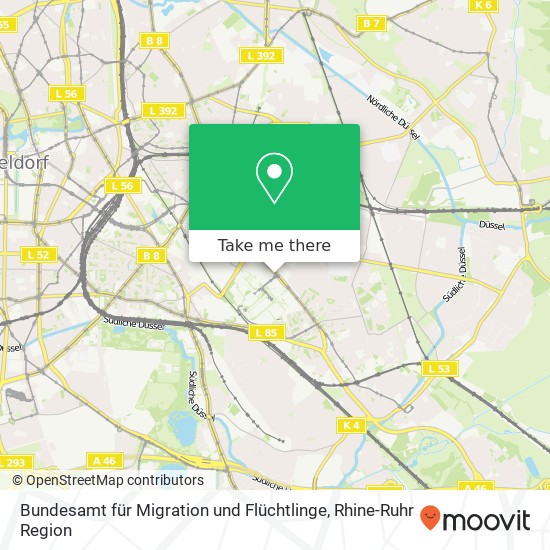 Bundesamt für Migration und Flüchtlinge map