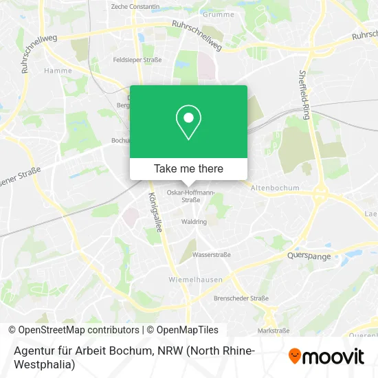 Карта Agentur für Arbeit Bochum