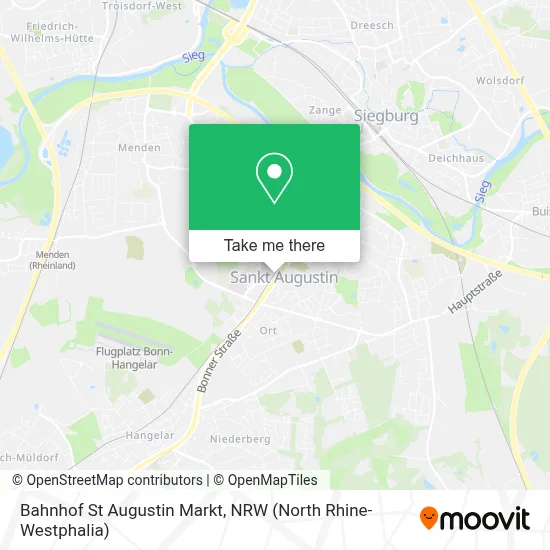 Bahnhof St Augustin Markt map