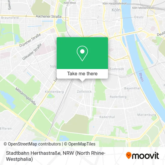 Stadtbahn Herthastraße map