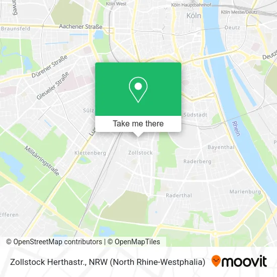 Zollstock Herthastr. map