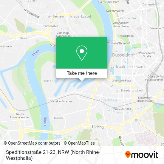 Карта Speditionstraße 21-23