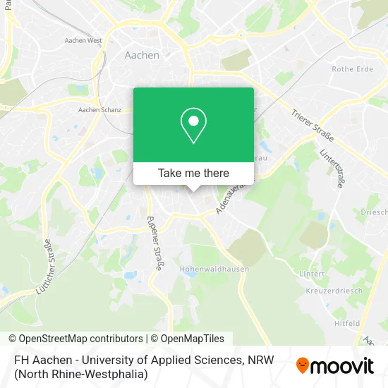 Карта FH Aachen - University of Applied Sciences