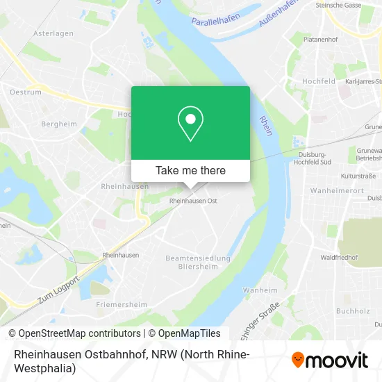 Rheinhausen Ostbahnhof map