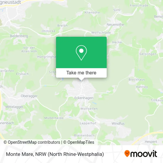 Monte Mare map