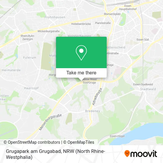 Карта Grugapark am Grugabad