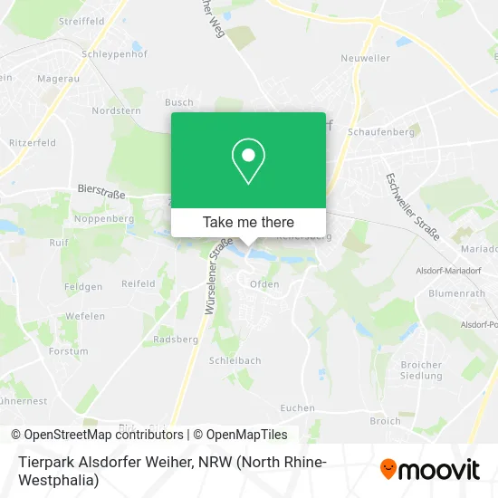 Карта Tierpark Alsdorfer Weiher