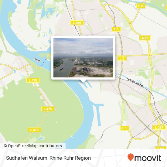 Südhafen Walsum map