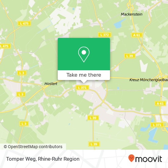 Tomper Weg map