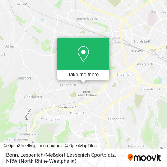 Карта Bonn, Lessenich / Meßdorf Lessenich Sportplatz