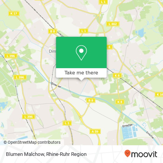 Blumen Malchow map