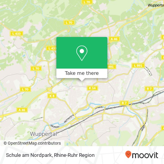 Schule am Nordpark map