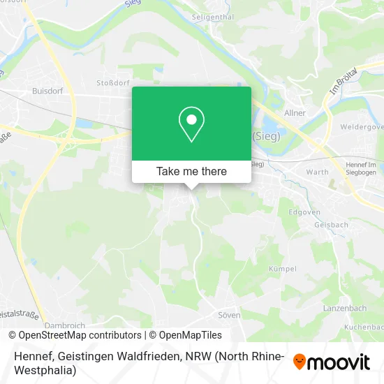 Карта Hennef, Geistingen Waldfrieden
