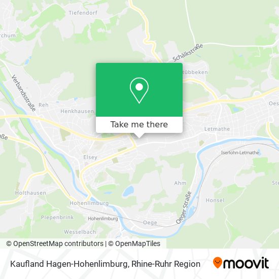 Kaufland Hagen-Hohenlimburg map