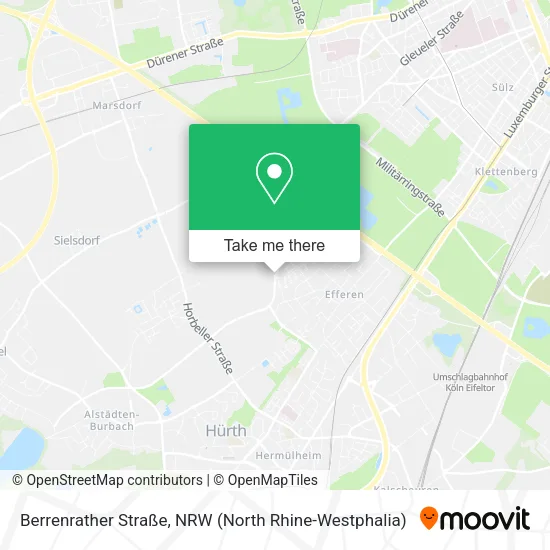 Карта Berrenrather Straße