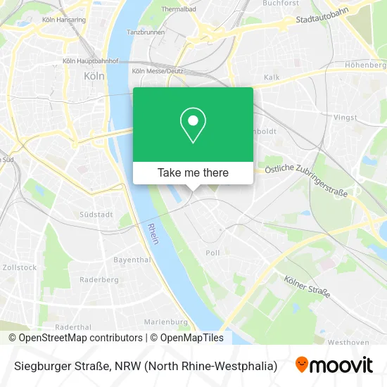 Карта Siegburger Straße