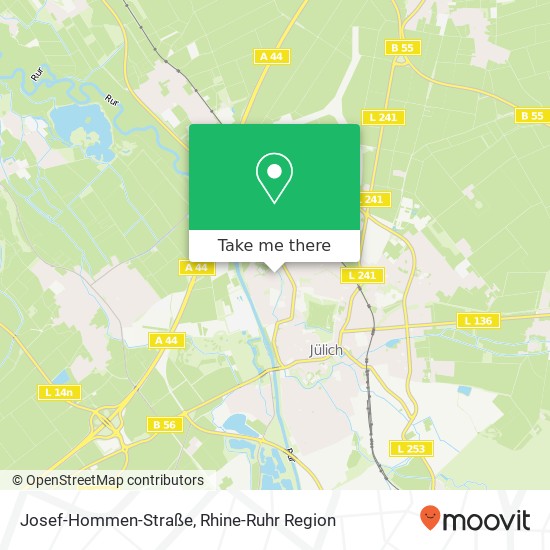 Josef-Hommen-Straße map