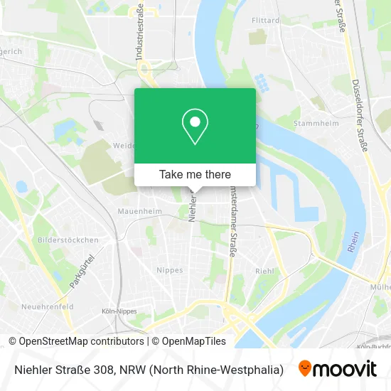 Niehler Straße 308 map