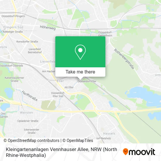 Карта Kleingartenanlagen Vennhauser Allee