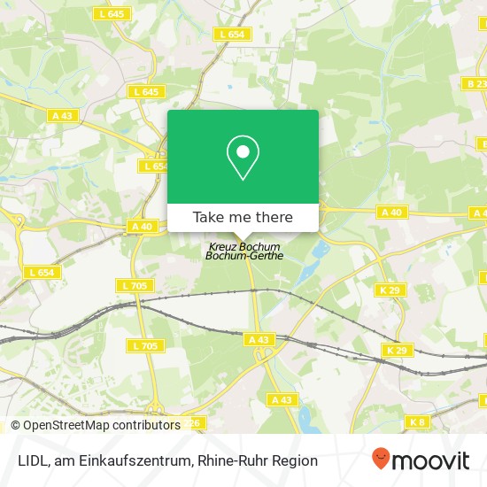 LIDL, am Einkaufszentrum map