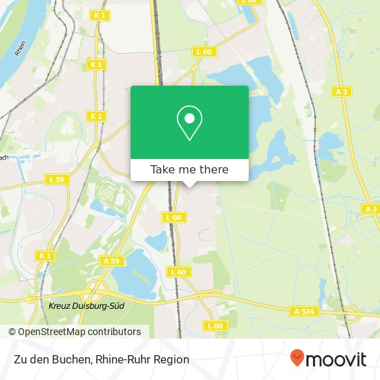 Zu den Buchen map